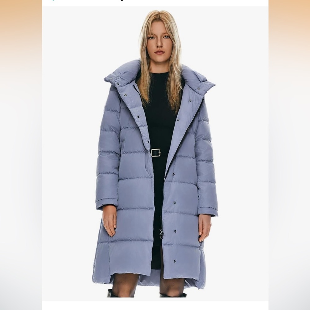 Women's Elegant Puffer Jacket - Soft Lavender